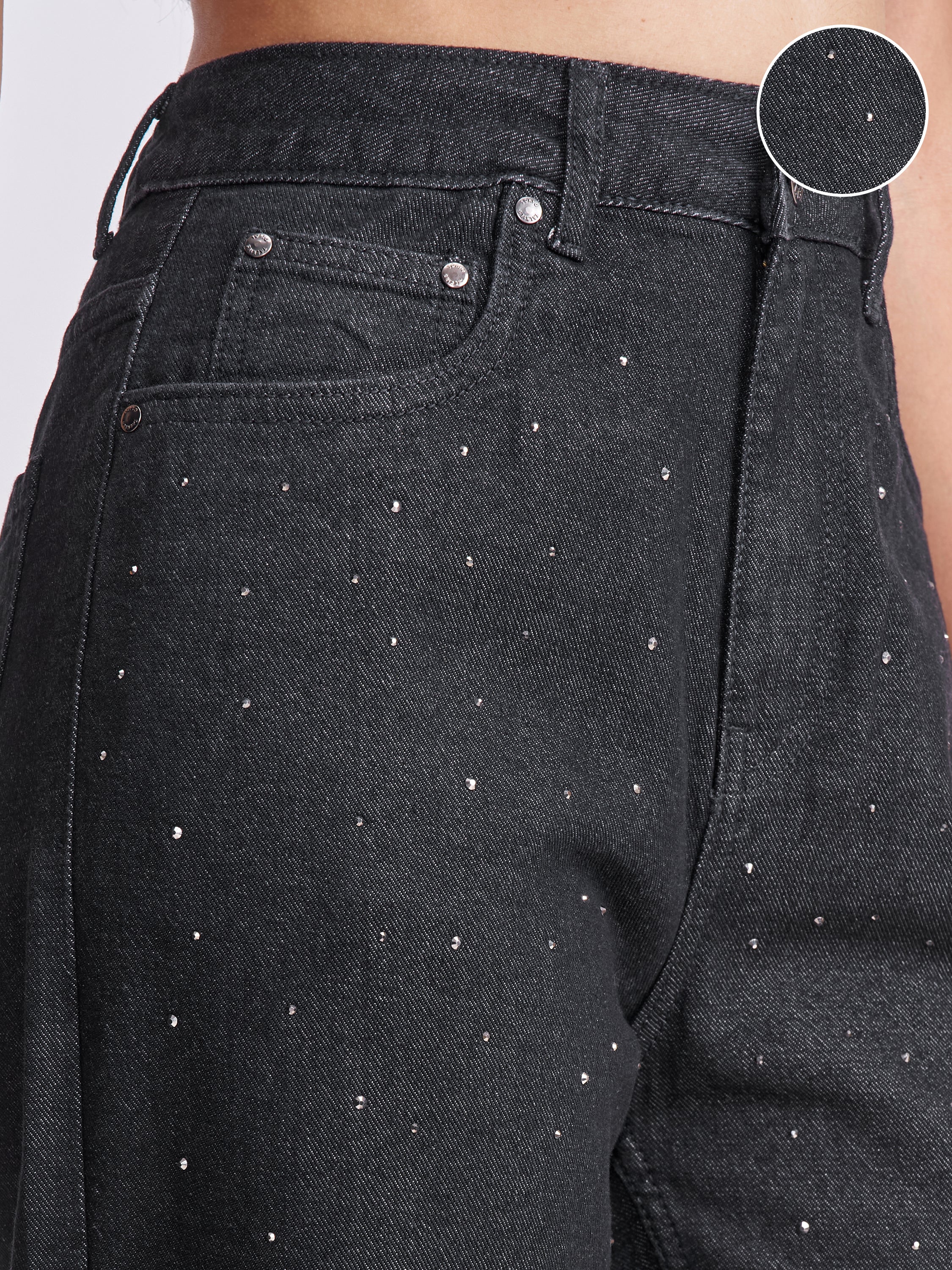 Tokyo Talkies Women Black Dad Fit Jeans - Black - Image 5