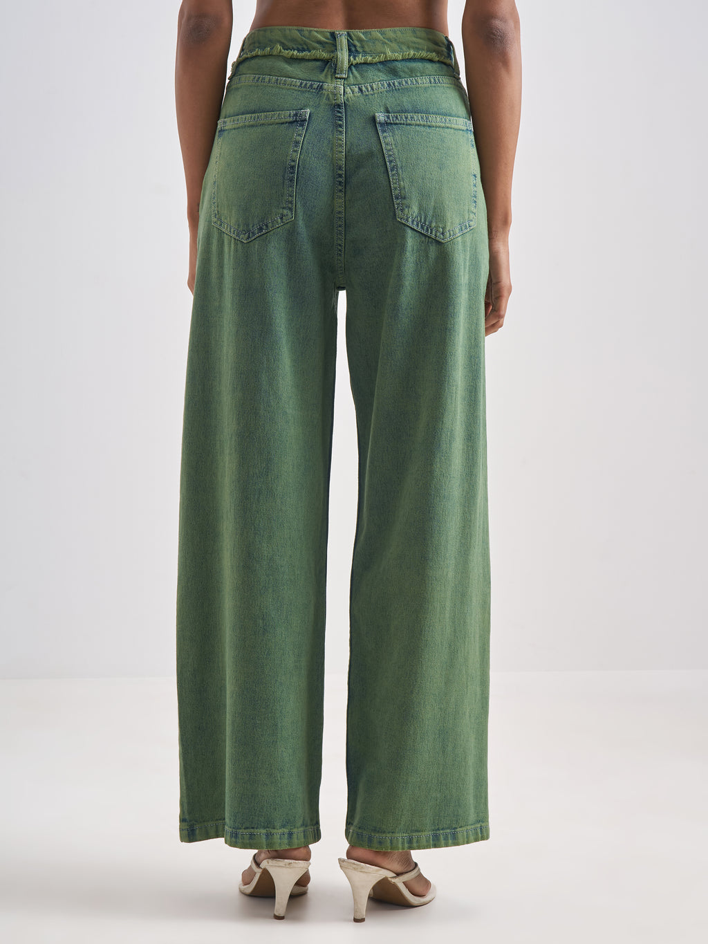 Street By Tokyo Talkies Women Green Loose Fit Jeans - Green - Image 3