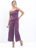 Tokyo Talkies Women Violet Solid Jumpsuit - Violet - Image 1