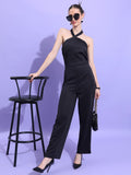 Tokyo Talkies Women Black Solid Jumpsuit - Black - Image 1
