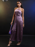Tokyo Talkies Women Purple Solid Jumpsuit - Purple - Image 1