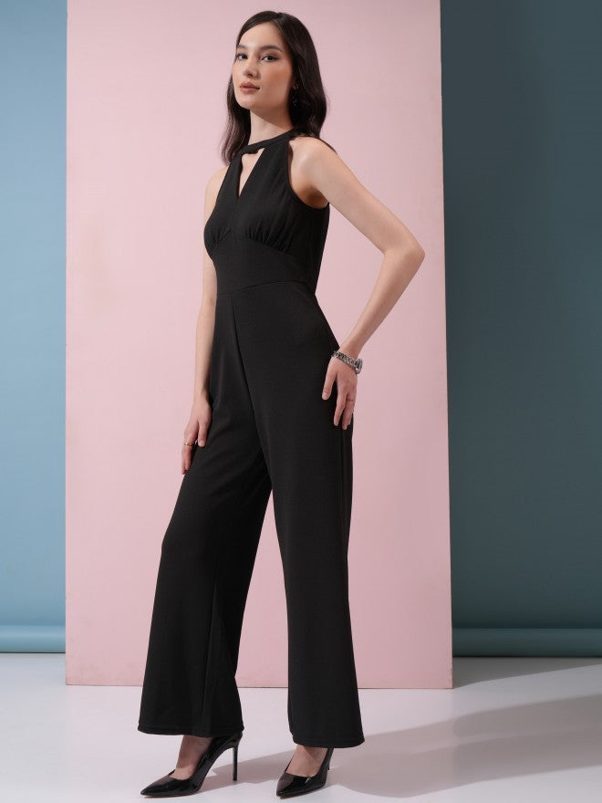 Tokyo Talkies Women Black Solid Jumpsuit - Black - Image 2
