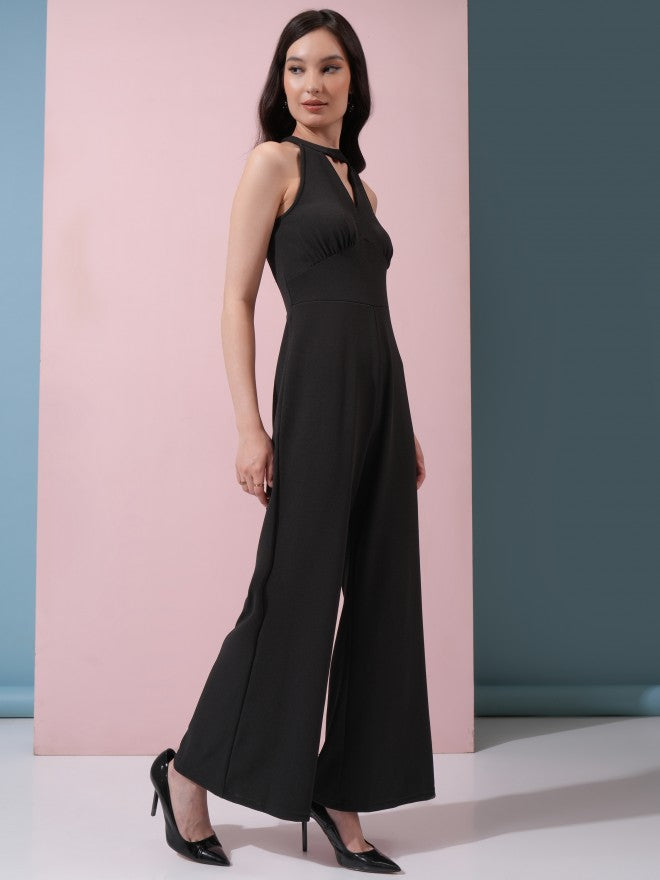 Tokyo Talkies Women Black Solid Jumpsuit - Black - Image 4
