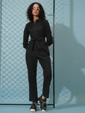 Tokyo Talkies Women Black Solid Jumpsuit - Black - Image 1