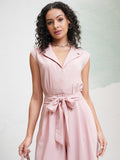 Tokyo Talkies Women Pink Solid Jumpsuit - Pink - Image 1