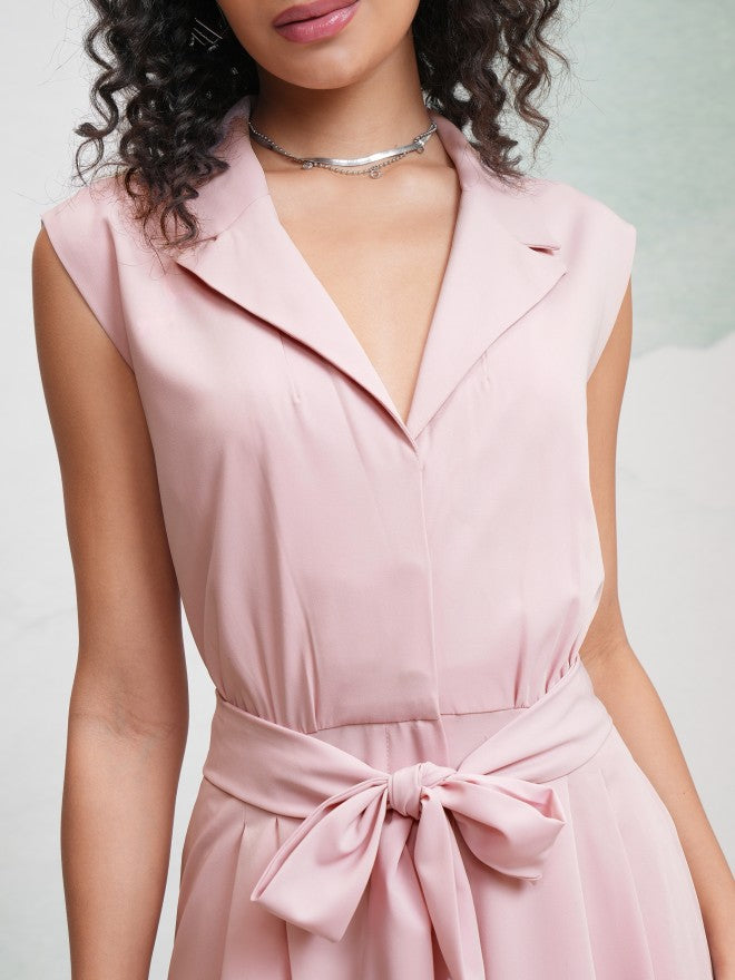 Tokyo Talkies Women Pink Solid Jumpsuit - Pink - Image 5