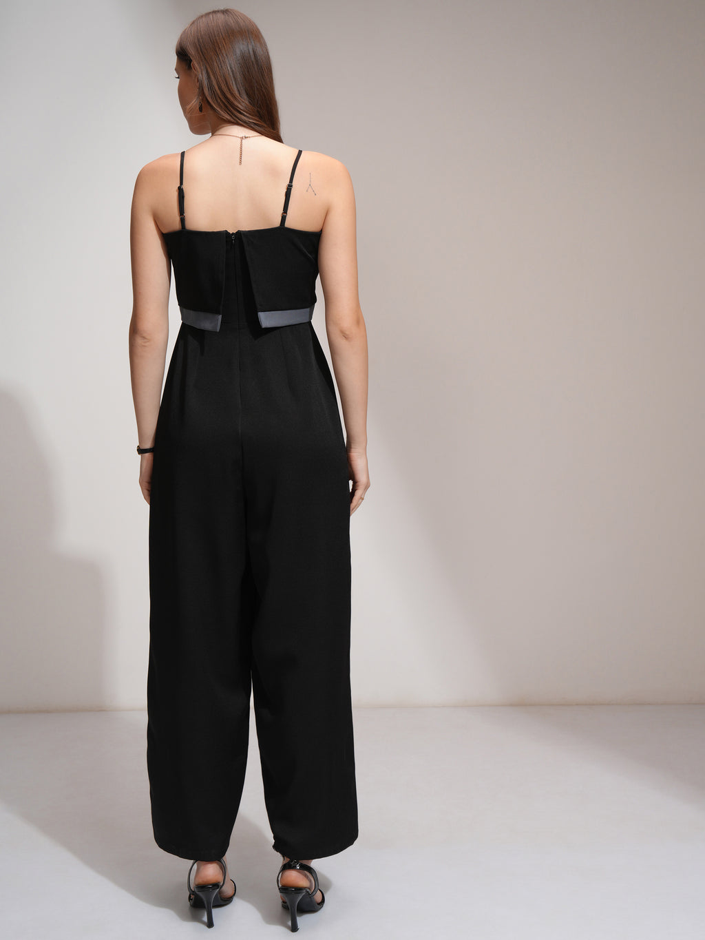 Tokyo Talkies Women Black Printed Jumpsuit - Black - Image 3
