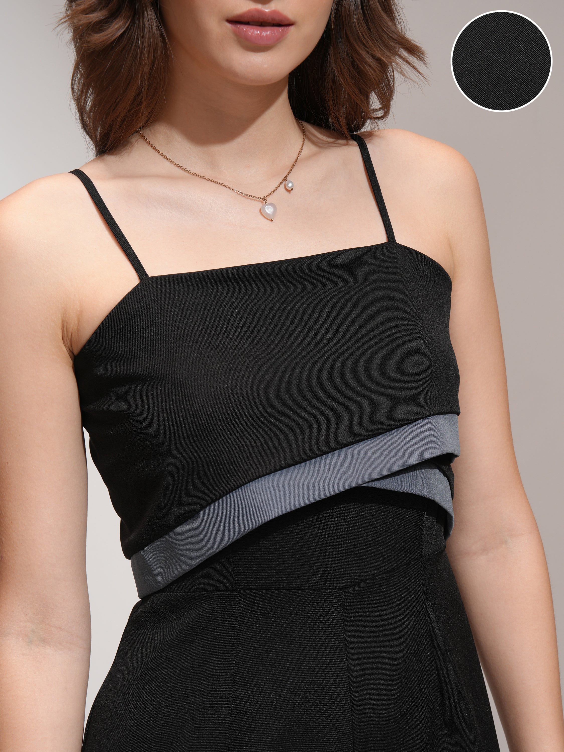 Tokyo Talkies Women Black Printed Jumpsuit - Black - Image 5