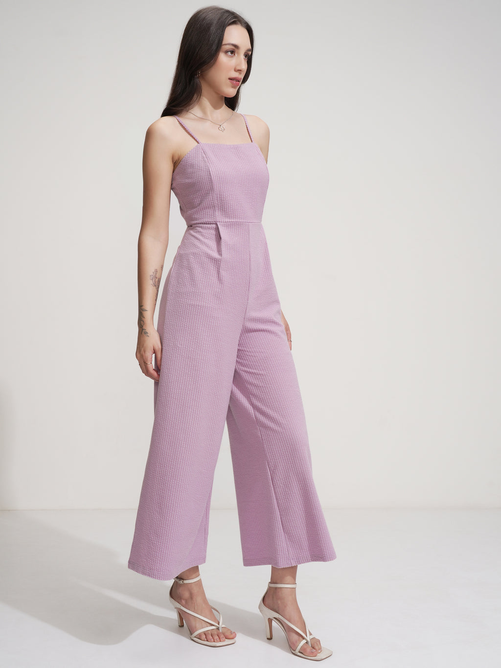 Tokyo Talkies Women Purple Solid Jumpsuit - Purple - Image 6