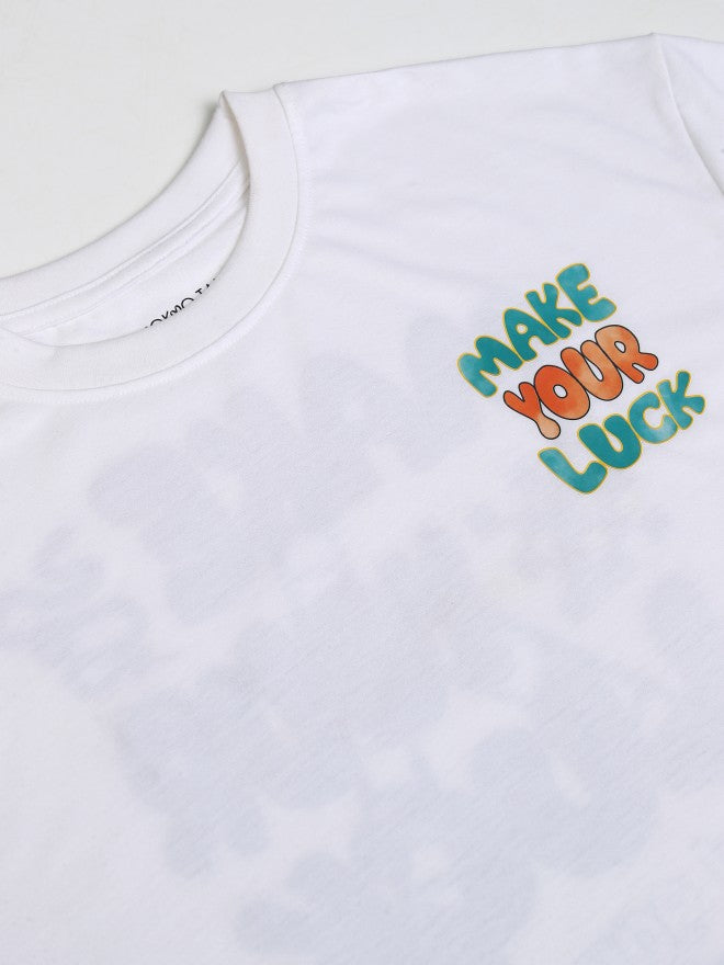 Tokyo Talkies Women White Printed Oversized Fit T-Shirt - White - Image 7