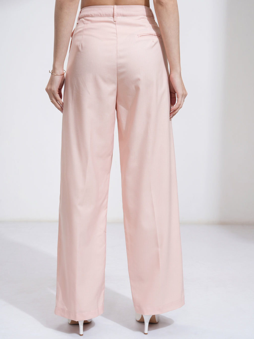 Tokyo Talkies Womens Pink Regular Fit Trouser - Pink - Image 3