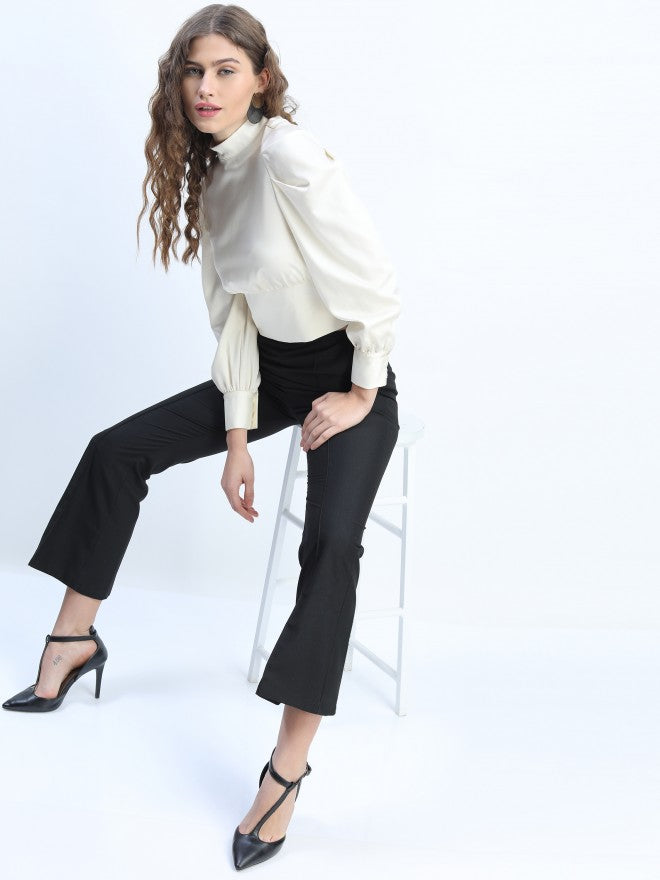 Tokyo Talkies Womens Black Regular Fit Trouser - Black - Image 8