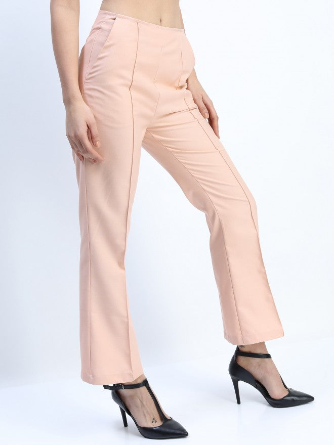 Tokyo Talkies Womens Pink Regular Fit Trouser - Pink - Image 6