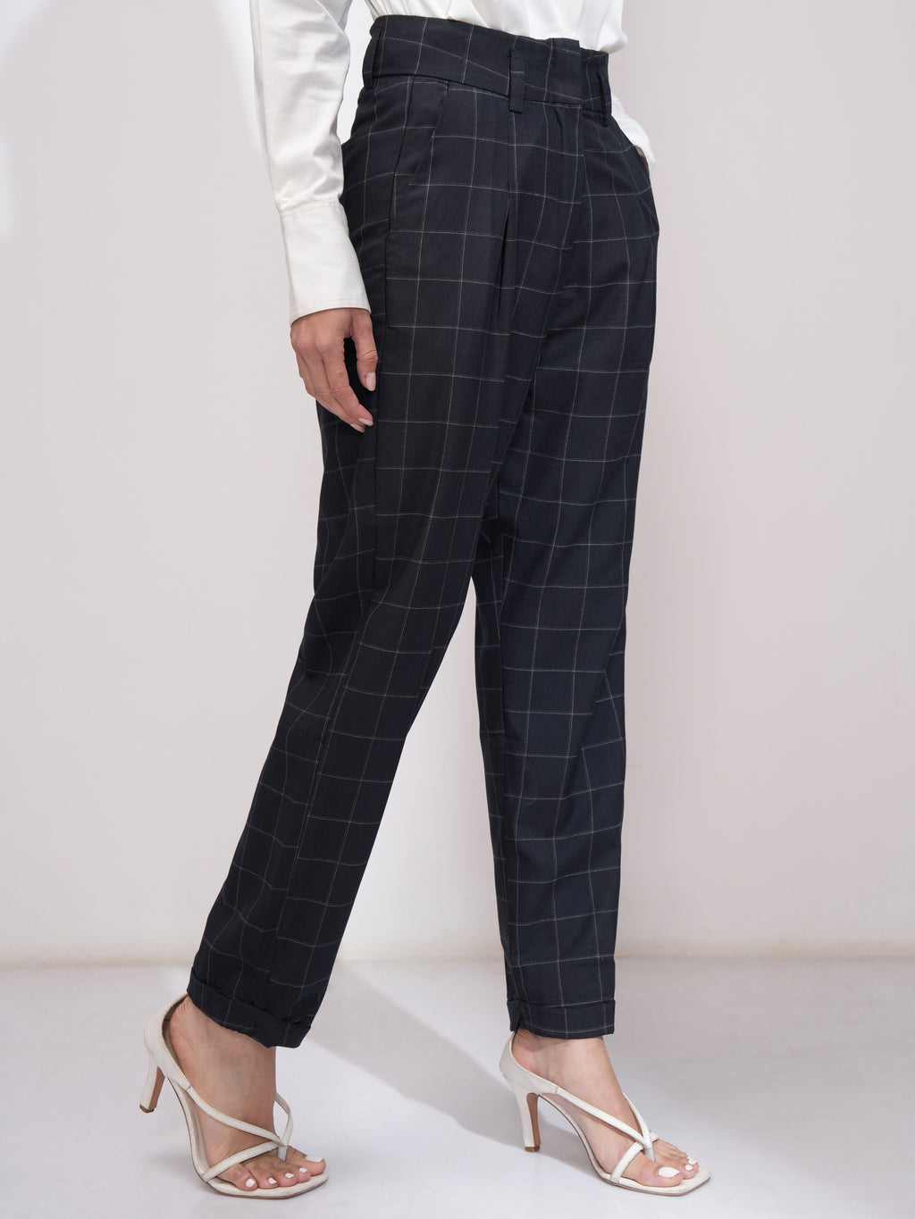 Tokyo Talkies Womens Straight Fit Trouser - Navy Blue - Image 6