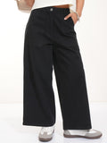 Tokyo Talkies Women Black Solid Flared Casual Trouser - Black - Image 1
