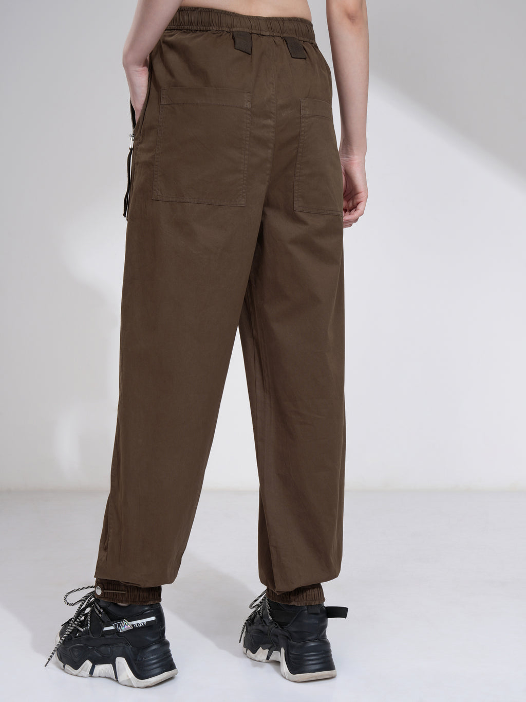 Tokyo Talkies Women Brown Relaxed Fit Solid Joggers - Brown - Image 3