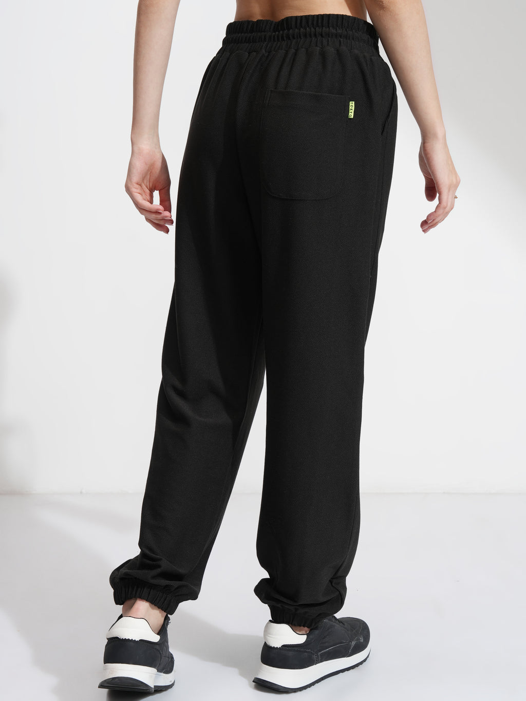 Tokyo Talkies Women Black Solid Straight Fit Joggers - Black - Image 3