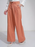 Tokyo Talkies Women Orange Wide Leg Solid Jeans - Orange - Image 1
