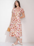 Tokyo Talkies Women Off White Printed Shirt Dress - Off White - Image 1
