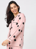 Tokyo Talkies Women Pink Printed Casual Shirt - Pink - Image 1