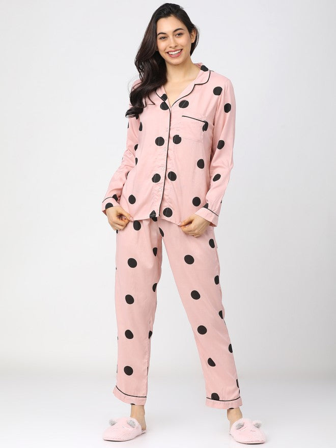 Tokyo Talkies Women Pink Printed Casual Shirt - Pink - Image 4