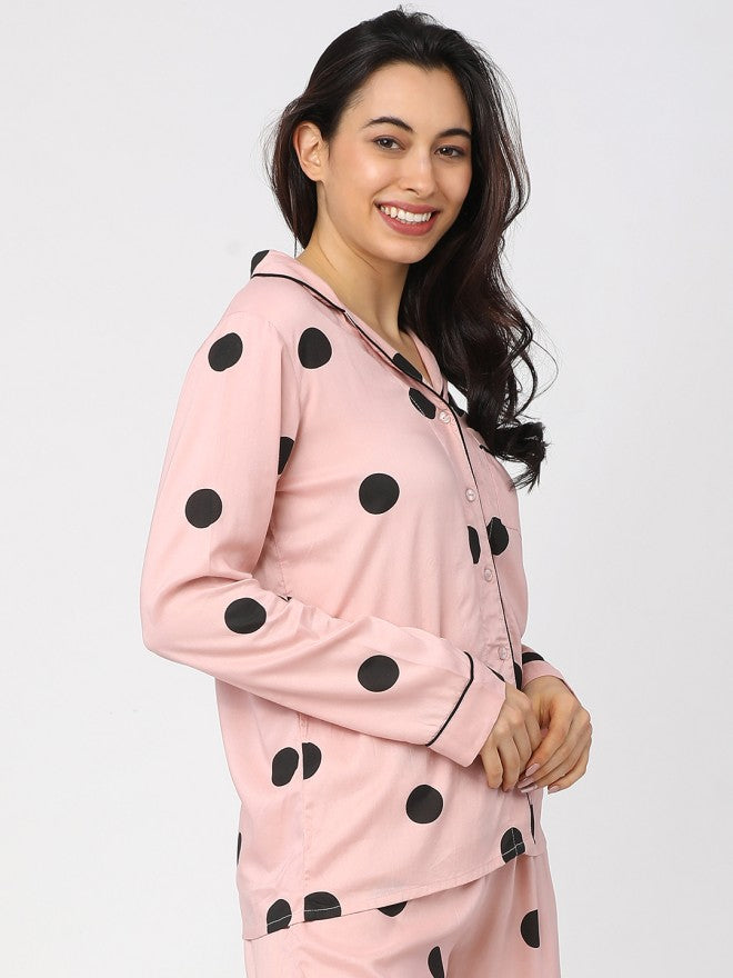 Tokyo Talkies Women Pink Printed Casual Shirt - Pink - Image 5