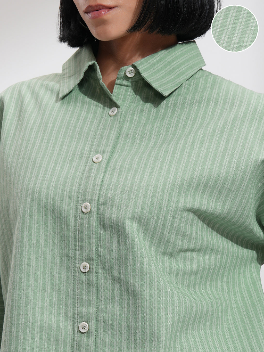 Men Regular Fit Casual Shirt - Olive - Image 5