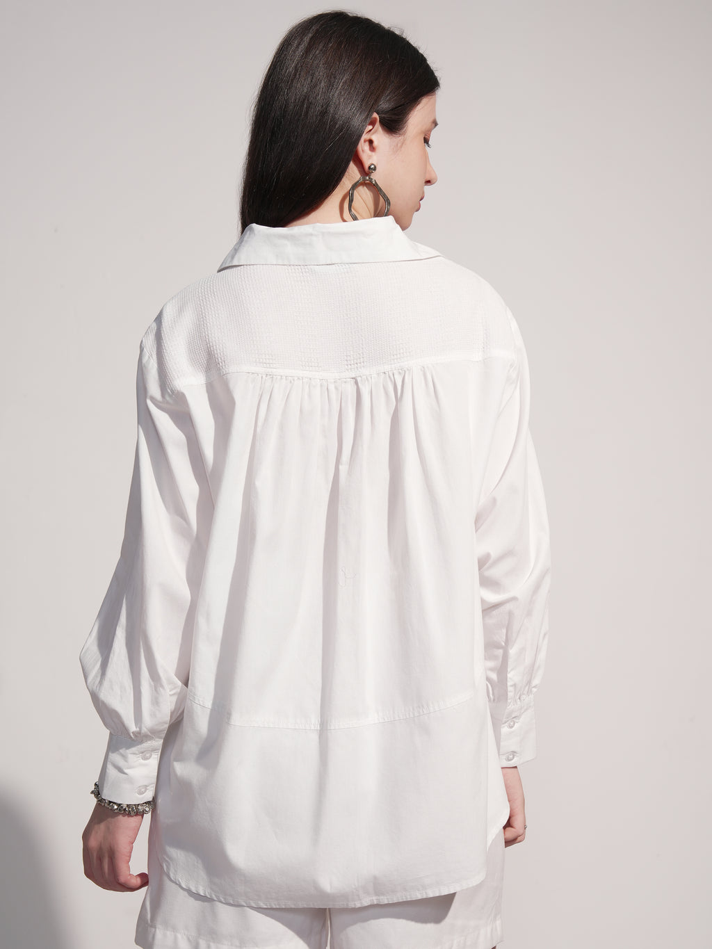 Tokyo Talkies Women White Solid Casual Shirt - White - Image 3