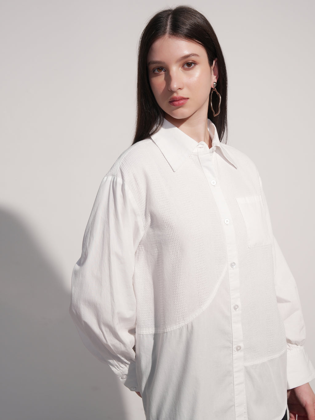Tokyo Talkies Women White Solid Casual Shirt - White - Image 6