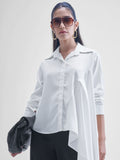 Tokyo Talkies Women White Solid casual shirts - White - Image 1