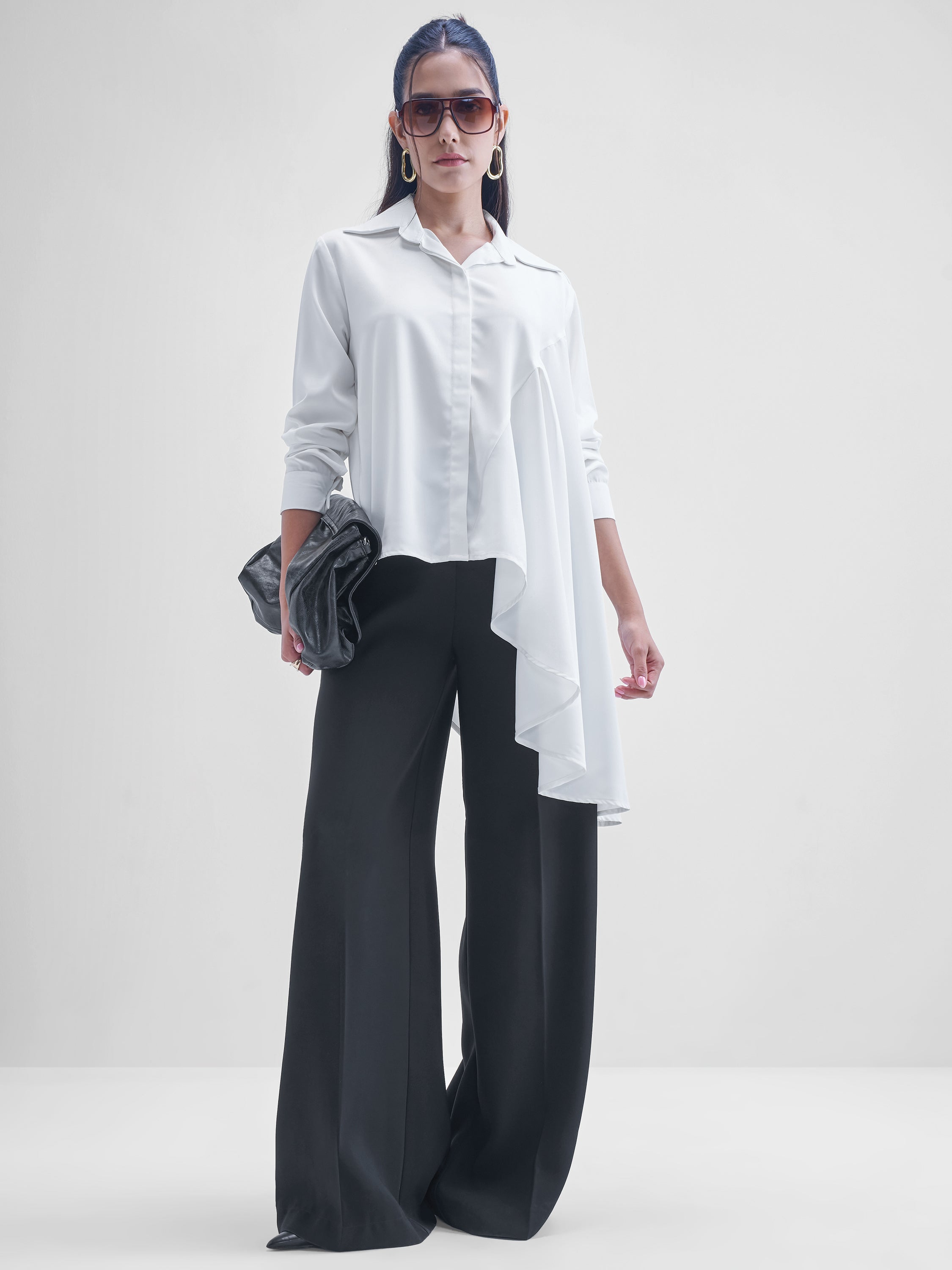 Tokyo Talkies Women White Solid casual shirts - White - Image 2