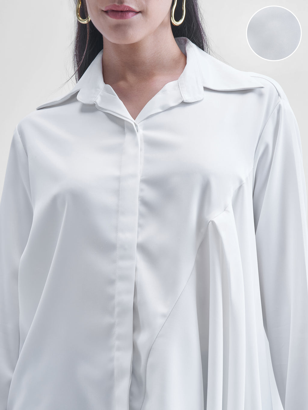 Tokyo Talkies Women White Solid casual shirts - White - Image 5