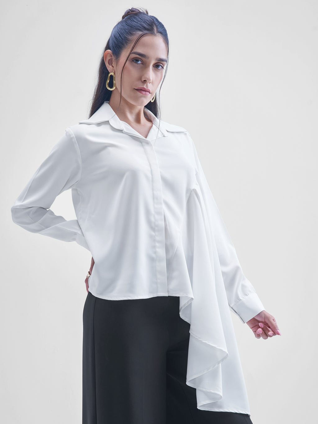 Tokyo Talkies Women White Solid casual shirts - White - Image 6