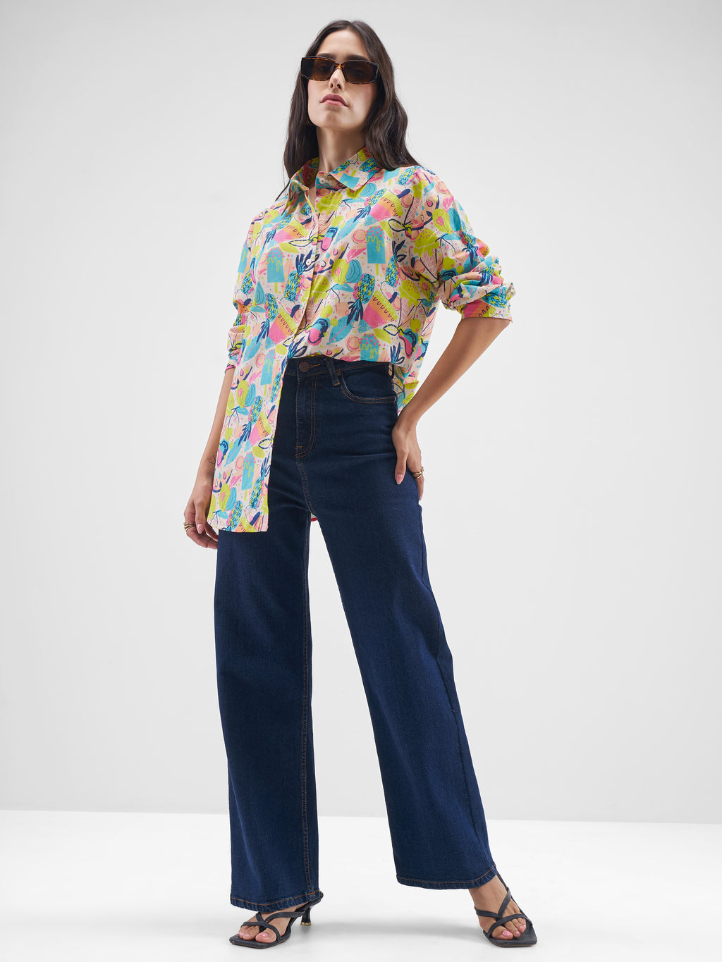 Tokyo Talkies Women Multi Printed Casual Shirt - Multi - Image 2