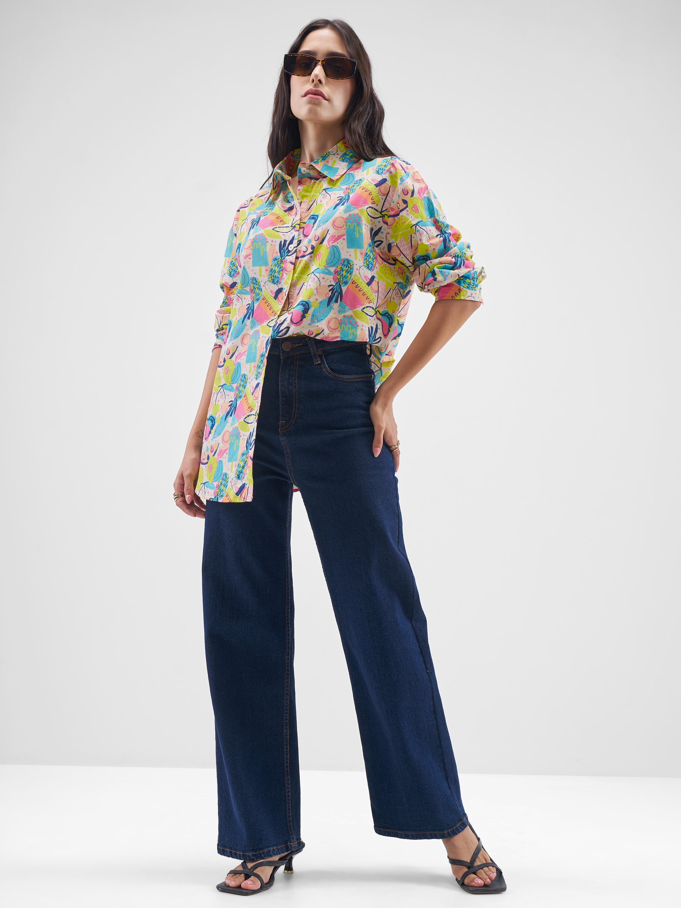 Tokyo Talkies Women Multi Printed Casual Shirt - Multi - Image 2