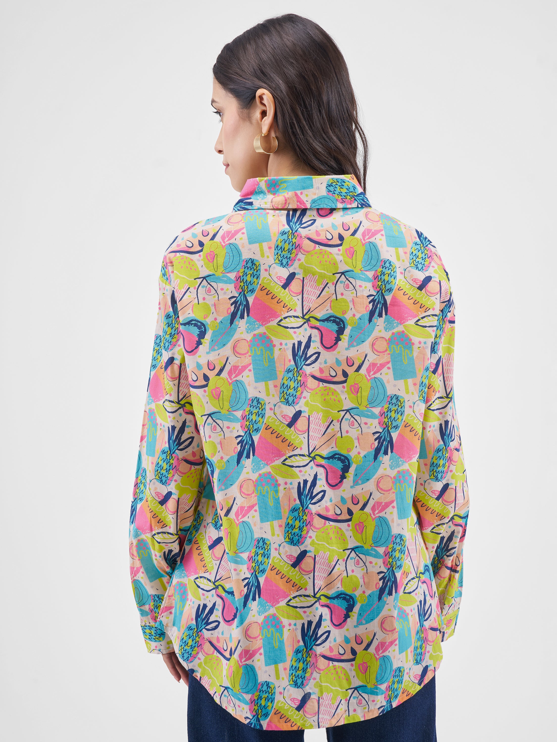 Tokyo Talkies Women Multi Printed Casual Shirt - Multi - Image 3