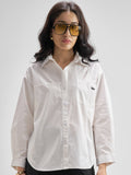 Chic By Tokyo Talkies Women White Solid Casual Shirt - White - Image 1