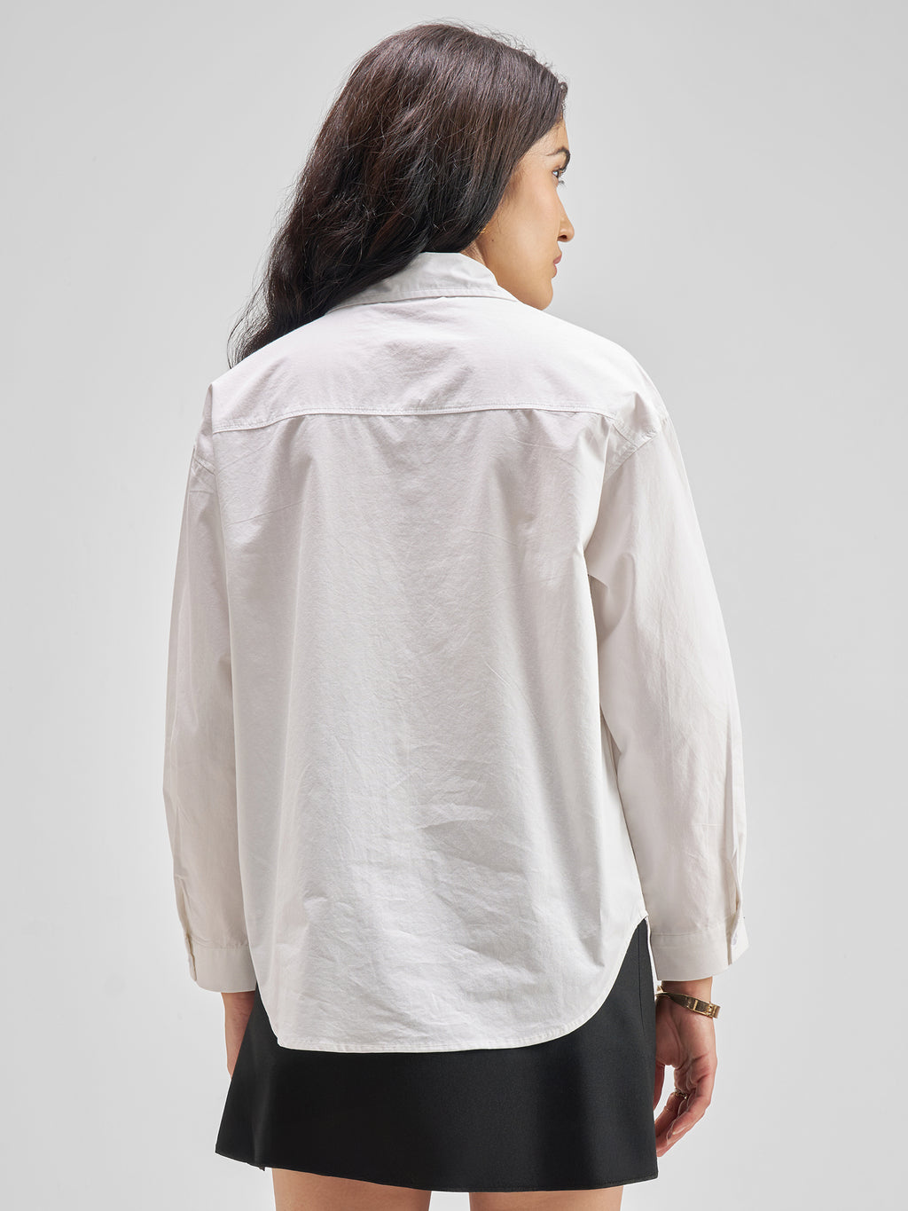 Tokyo Talkies Women White Solid Casual Shirt - White - Image 3