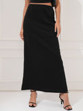 Tokyo Talkies Women Black Maxi Skirt - Black - Image 1