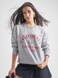 Tokyo Talkies Women Grey Round Neck Sweatshirt - Grey - Image 1