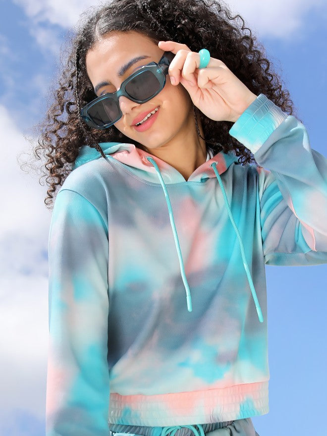 Tokyo Talkies Women Multi Printed Pullover Hood Sweatshirt - Multi - Image 4
