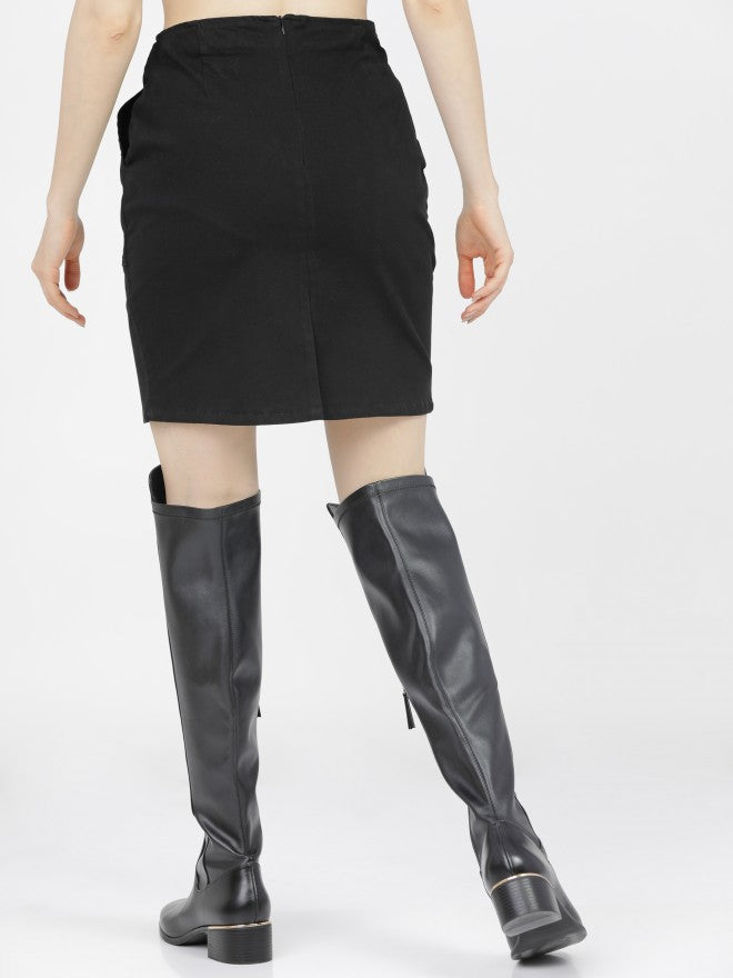 Tokyo Talkies Womens Black Mini Skirt - Black - Image 3