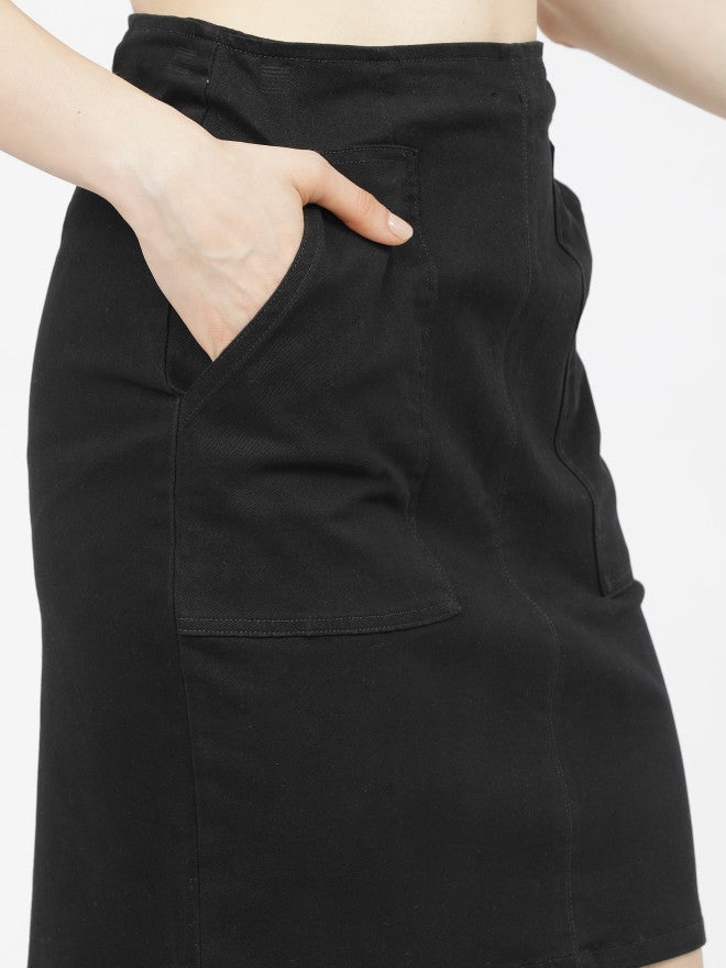 Tokyo Talkies Womens Black Mini Skirt - Black - Image 4