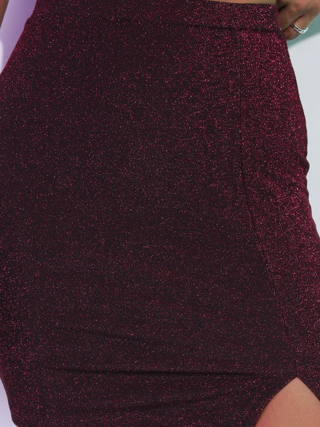 Tokyo Talkies Women Pink Mini Skirt - Pink - Image 5