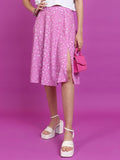 Tokyo Talkies Women Pink Mini Skirt - Pink - Image 1