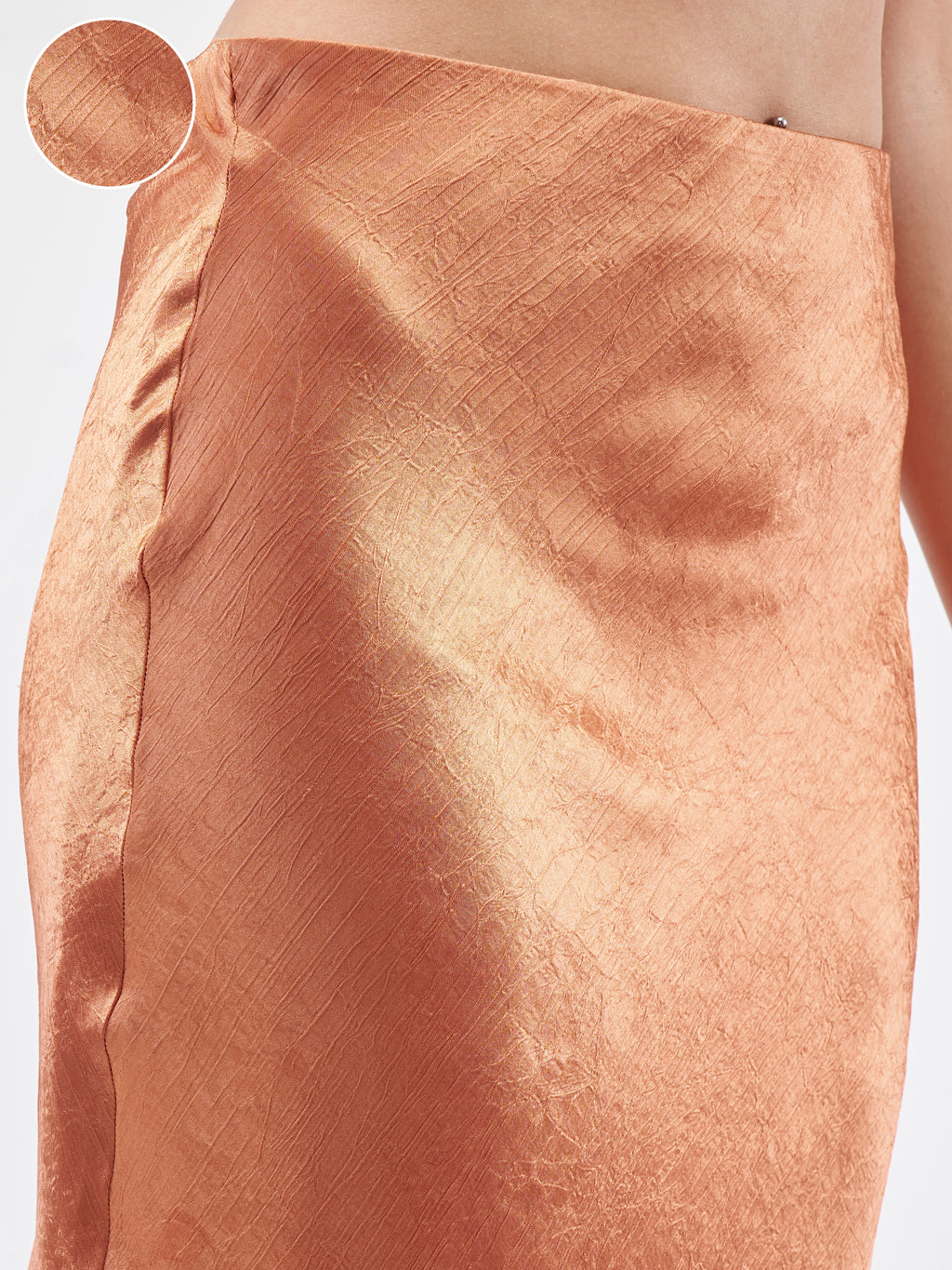 Tokyo Talkies Women Rust Straight Maxi Skirt - Rust - Image 5