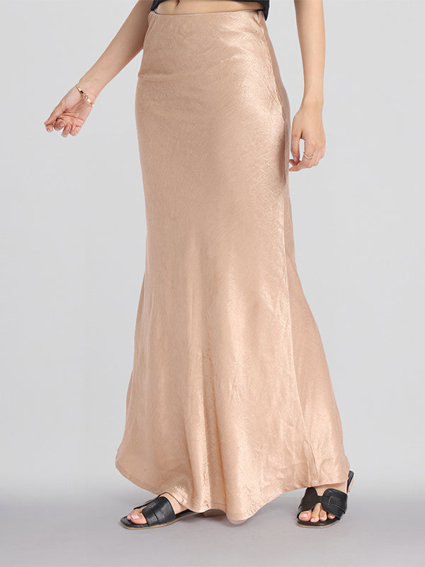 ESPYR By Tokyo Talkies Women Beige Straight Maxi Skirt - Beige - Image 4