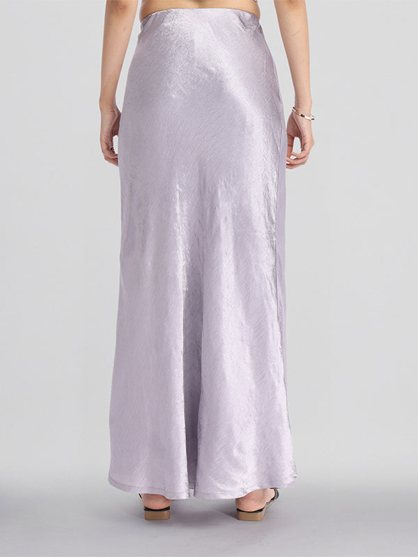 ESPYR By Tokyo Talkies Women Grey Straight Maxi Skirt - Grey - Image 3