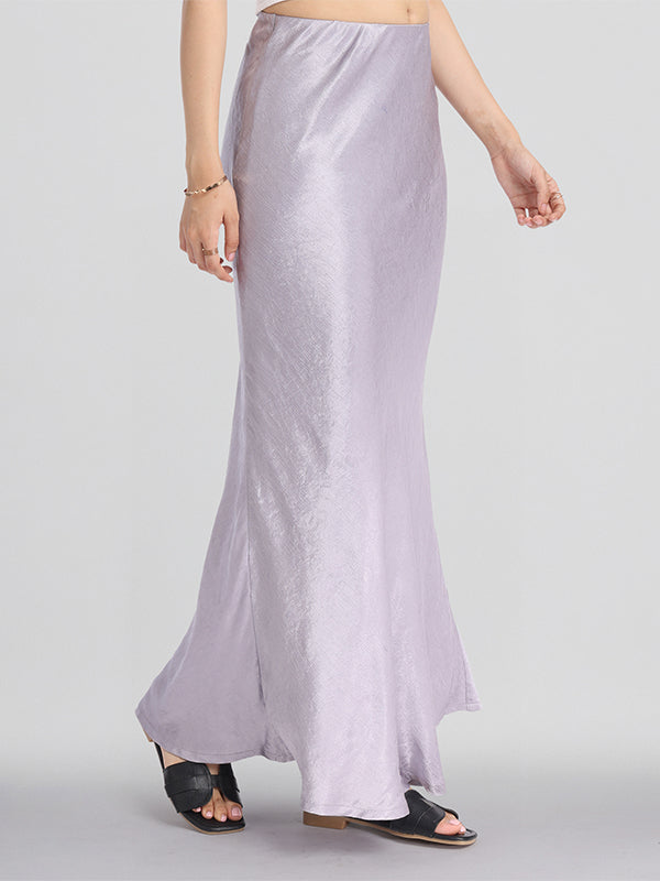 ESPYR By Tokyo Talkies Women Grey Straight Maxi Skirt - Grey - Image 6