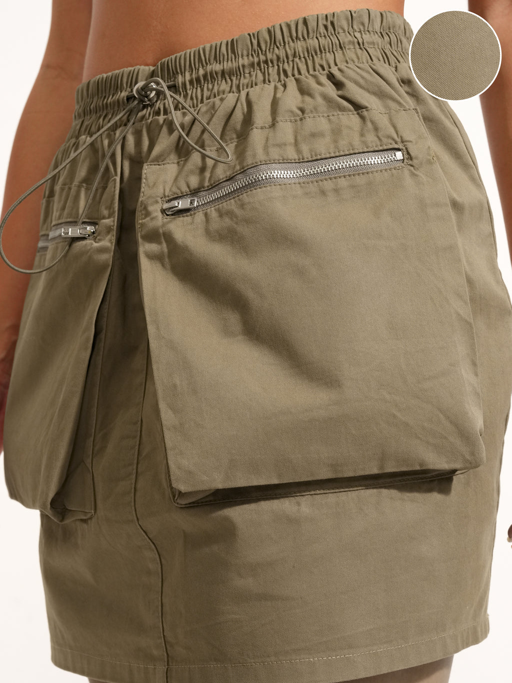 Tokyo Talkies Women Tan Mini Skirt - Tan - Image 5
